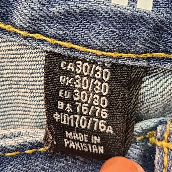 GAP Jeans Mens 30 x 30 Straight Stretch Vintage Wash - Picture 7 of 10